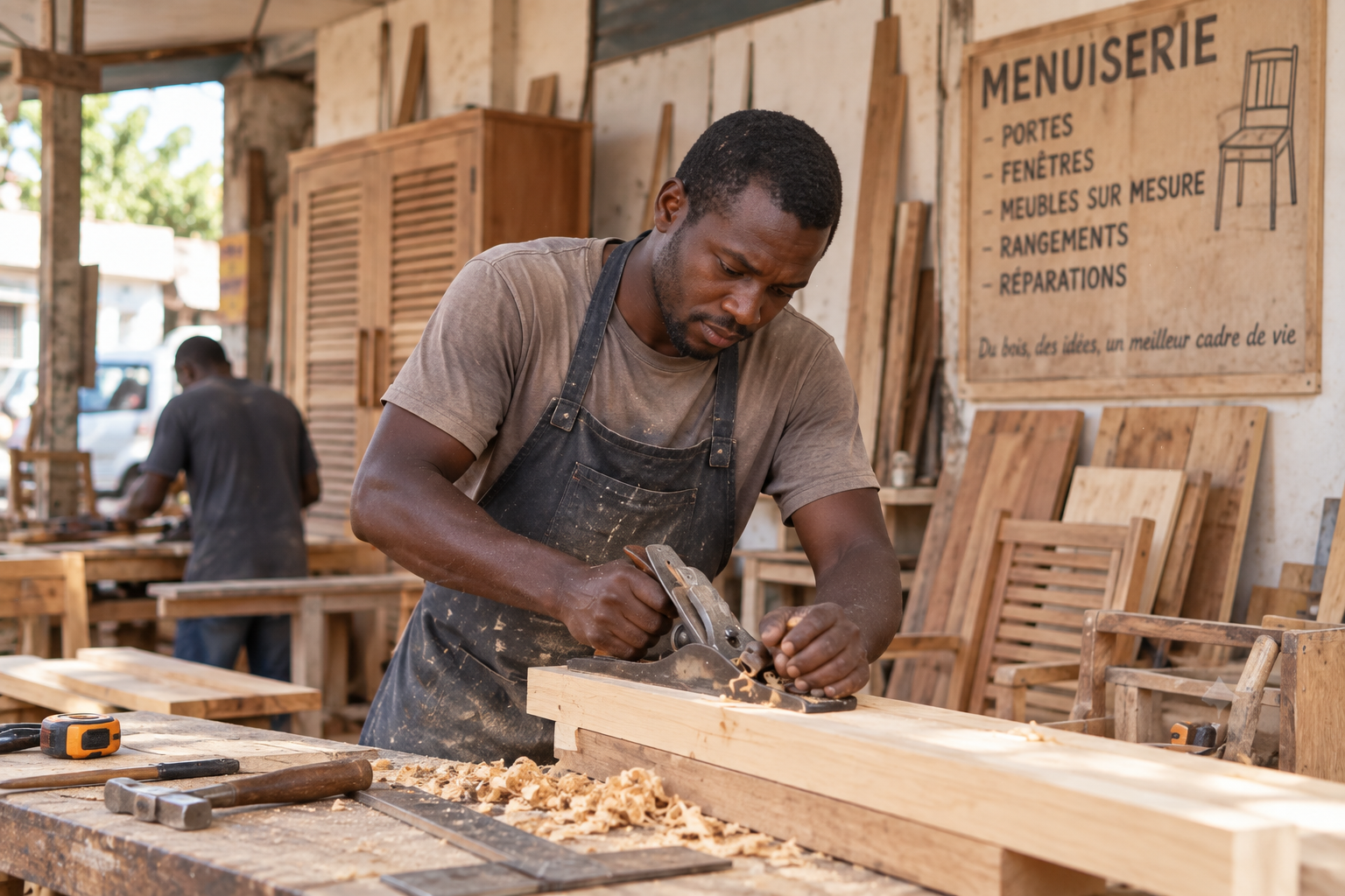 Ibrahima, Menuisier